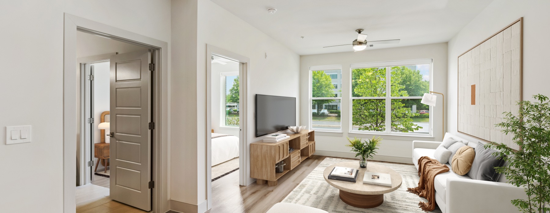 Cashmere-style apartment home.  large living room