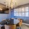 dining area with seating and bright lighting