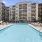 Lounging pool with cabanas